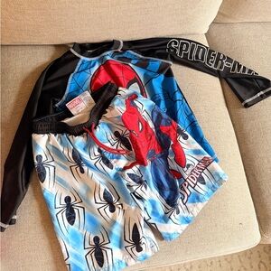Marvel Spider-Man Kids Swim Set - Black and Blue